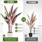 Garvee Artificial Plant Potted, Evergreen Fake Tree Faux Floor Plant with Realistic Leaves, Decorative Faux Floor Plant for Home Office Living Room, Ideal Gift for Families