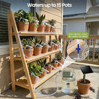 33FT 1/4'' Tube Drip Irrigation Kits, Plant Watering Automatic Garden Irrigation Kits for 15 Potted Plants, Plant Misters for Inside, Irrigation System with Programmable Water Timer