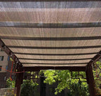 Garden Shade Canopy Awning 4m X 4m Sun Shade Net Multifunctional Rectangular Shade Sail, Mesh Breathable Shade Garden/Balcony/Courtyard, Customizable Sizes,black-4x6m