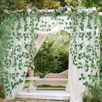 Fake Vines, 60 Pack 420 Feet Artificial Ivy Garland Vines for Bedroom Decor, Hanging Vines for Party Wedding Christmas Decoration,Fake Leaves for Outdoor Patio Garden