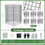 18 PCS Plant Protector from Animals,13.5" Dia x 14" H Pre-Bent Wire Plant Protectors, Metal Plant Cages for Outdoor Plants Plant Cage & Supports Keep Animals Out Garden