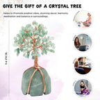 Crocon® Green Aventurine Crystal Tree, Birthday Gifts for Women, Men & Friends, Green Aventurine Stone Base Tree of Life Decor for House, Sister Gift, Birthday Gifts for Mom & Dad, House Warming Gift