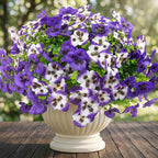 Rowfad 18 Pcs Artificial Fake Pansy Flowers for Outdoor, Faux UV Resistant Silk Pansies Flowers for Outside Planter Front Door Porch Yard Patio Window Box Home Decor (18, Lavender)