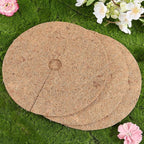 CREATCABIN 3Pcs Coconut Fiber Mulch Ring 23cm Tree Plant Protector Mat Natural Coco Coir Tree Protection Ring Plant Pot Soil Cover Disc Plant Cover for Indoor Outdoor Trees Plants Landscaping