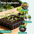 ZeeDix 100 Pcs (30mm) Compressed Coco Coir Fiber Potting Soil Seed Starters - Organic Coco Coir Pellet Fiber Soil for Planting Bonsai, Herbs, Plants, Flowers and Vegetables
