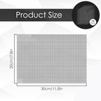 15 Pack Flower Pot Hole Mesh Pad, 11.8 * 7.8 Inch Bonsai Pot Mesh Plant Drainage Meshs Hole Screens Gasket Keep Soil from Flowing Away (Black)