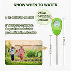 50FT Garden Hose with Soil Moisture Meter, Flexible Non-Expanding Water Hose, No Kink Leak Proof, Analog Plant Moisture Tester, Watering Control System for Lawn Garden Plant Care