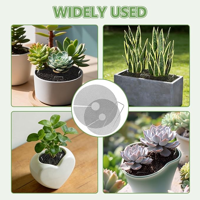 10Pcs Plant Pot Grids, Plant Protector from Cats, Cuttable Breathable Soil Covers Protectors from Animals, Reusable Mesh Guard for Indoor Outdoor Potted Plants & Garden