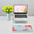 Mandy's Yellow Artificial Tulips Flowers Centerpiece, 13.5" Lifelike PU Fake Floral Stems 20pcs for Kitchen Island & Dining Table, Spring Decor for Easter