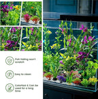 Promising Large Aquarium Decor Plastic Plants-Colorful Water Grass for Fish Tank, Green Fish Tank Artificial Plants Kit -Fish Tank Care Water Plants Accessories（22pcs）