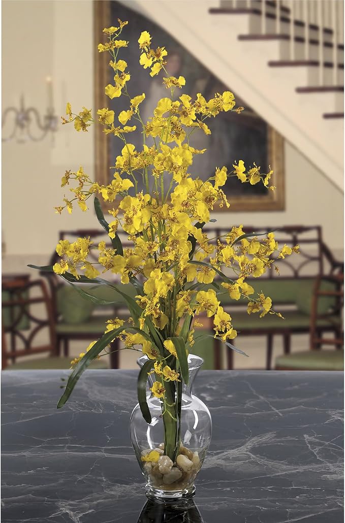 Nearly Natural Dancing Lady Liquid Illusion Silk Flower Arrangement