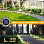 OULONGER Solar Lights Outdoor 16 Pack, Solar Garden Outdoor Waterproof Pathway Lights Bright In-Ground Lighting Decor for Lawn, Patio, Yard, Driveway, Step and Walkway Warm Lights