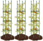 joyhalo 3 Pack Tomato Cages for Garden, 59 Inch Tomato Cage Heavy Duty, Height Adjustable Tomatoes Trellis for Climbing Plants Vegetables Flowers Cucumber Peony