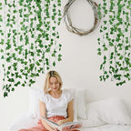 Fake Vines for Room Decor(36Pack252Ft) Aesthetic Artificial Plant Ivy Leaves Hanging Greenery Garlands for Home Bedroom Wall Wedding Christmas Party Office patio Indoor, Outdoor Garden Decor