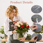 LIQWEI 60Pcs Floral Water Tubes, Flower Stems Tube Holder, Flower Arrangements Sleeves Flowers Bouquet Accessories, Bouquet Holder for DIY Cake Decoration, Single Stem Roses Crafts