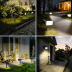 Fabrito 4 Pack Solar Spot Lights Outdoor Waterproof IP67, [108 LEDs, 4 Modes] Dusk to Dawn Spotlights with 1500mAh Battery for All Night, Landscape Lights for Tree, Yard, Pool, Pathway, Warm White