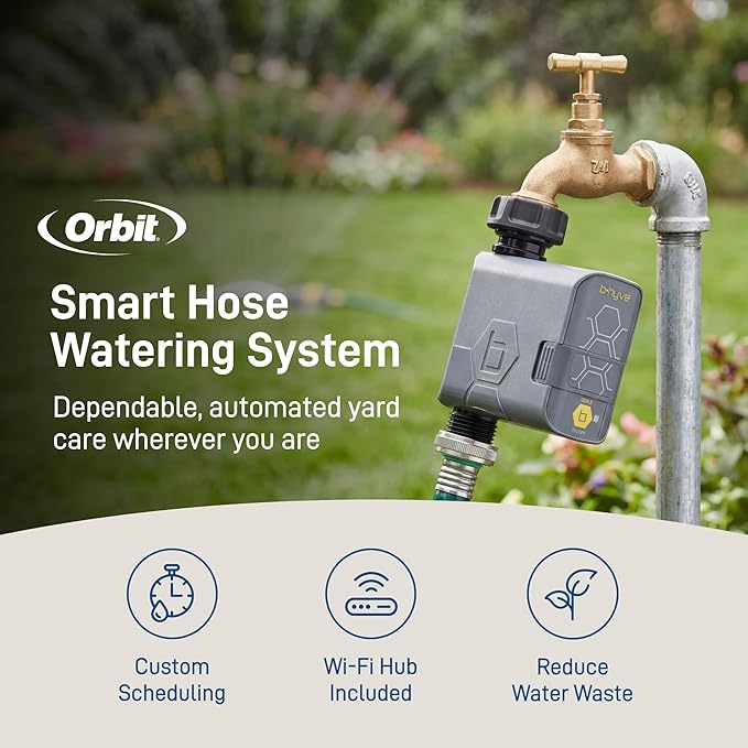 Orbit 90204Z B-hyve Gen 2 Smart Hose Watering Timer with Wi-Fi Hub
