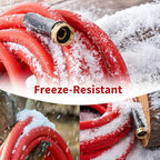 Garden Hose 20 ft x 5/8” Hot Water Hose, -50°F to 190°F,Burst 600Psi Flexible & Lightweight Upgraded Rubber Hoses,3/4” Solid Fittings for All-weather Outdoor Lawn & Garden