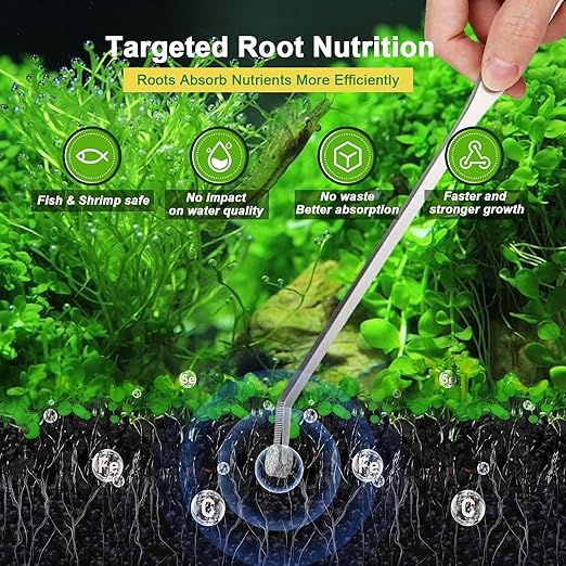MagTool Root Tabs, Aquarium Plant Fertilizer for Freshwater Planted Tanks, Safe for Fish, Shrimp & Snails，Slow Release,70g/Box