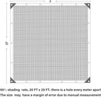 winemana 90% Shade Cloth, Dog Kennel Shade Cover, 20 x 20 FT Sturdy Durable Sunblock Shade Mesh Tarp with Grommets for Patio Plants Greenhouse Chicken Coop Porch