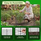10 Pack Plant Protector from Animals, Wire Mesh Plant Cages for Garden – Sturdy Metal Plant Protectors to Keep Rabbits, Squirrels, and Animals Out – Ideal for Vegetables, Flowers, and Outdoor Plants