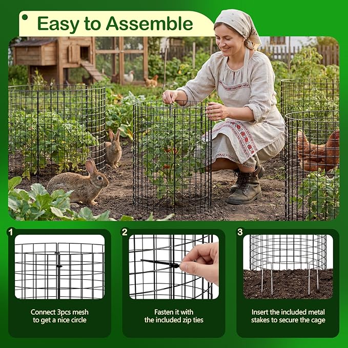 Round Plant Protector from Animals (3PACK-12 * 12inch)