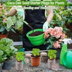 Legigo 50 PCS 35mm Coco Coir Pellets Seed Starter Pods, Compressed Seed Starting Coconut Coir Pellets Soil Plugs for Seedlings, Seeds Plant Starter Pods for Garden Planting Herbs Flowers Vegetables