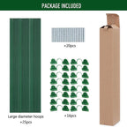 MAXPACE Greenhouse Hoops for DIY 2.8ft or Wider Grow Tunnel, Rust-Free Fiberglass Support Hoops Frame for Garden Fabric, DIY Plant Support Garden Stakes, Gardening Supplies, 25pcs
