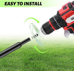 ERYTLLY Auger Drill Bit for Planting 2 x14.5inch,Garden Auger Spiral Bulb Planter Tool for Umbrella Holes Post Hole Digger - Compatible with 3/8 inch Hex-Shank Drill