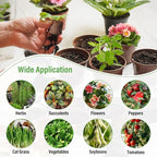 Legigo 50 PCS 30mm Coco Coir Pellets Seed Starter Pods, Compressed Seed Starting Coconut Coir Pellets Soil Plugs for Seedlings, Seeds Plant Starter Pods for Garden Planting Herbs Flowers Vegetables
