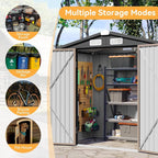 Aoxun Metal Outdoor Steel Shed for Garden