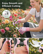 12-Piece Womens Gardening Tools Gift Set, Rust-Proof & Heavy-Duty Garden Tools with Durable Carrying Case, Fashionable & Thoughtful Gardening Gifts for Women&Men (Purple)