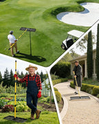 Joyhalo Lawn Leveling Rake, 30 Inch Yard Lawn Leveling for Soil with 78" Adjustable Steel Handle, Heavy Duty Effort Saving Landscape Lawn Leveler for Yard Garden Golf Course Soil Sand Dirt Grass