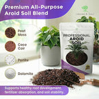 Professional Aroid Soil Mix Large 2.2 Quarts Ready to Use, Premium Potting Soil for Aroid Plants Monstera Philodendron Indoor Plants, Peat Moss Coco Coir Perlite Dolomite Made in USA