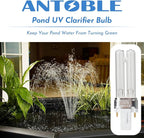 ANTOBLE 5 Watt UVC Replacement Lamp Pond Filter UV Light Compatible with Pennington Aquagarden Inpond 5 in 1 Pond Pump & Filter 200 & 300 & 450 Gallon Models