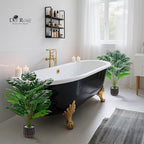 Der Rose Fake Palm Tree Large Artificial Potted Monstera Plants Indoor for Home Porch Patio Living Room Bathroom Outdoor Decor