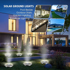 OULONGER 4.6inch Solar Lights Outdoor Waterproof,12Pack Solar Lights for Outside,Solar Garden Lights Landscape Lighting for Patio Pathway Lawn Yard Deck Driveway Walkway(White Light)