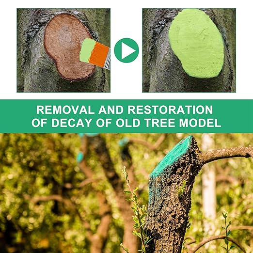 Tree Wound Pruning Sealer Healing Paste Lime Plaster Grease Professional Grade Plant Protector for Roses Fruit Trees Shrubs Bonsai Grafting Wound Care