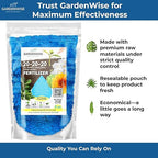 Gardenwise 20-20-20 Water-Soluble Fertilizer – Powder for Liquid Plant Food for Indoor & Outdoor Plants, Orchids, Vegetables, Lawns, Flowers – 20 20 20 Fertilizer 3 Quarts (6 lbs)