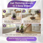 Professional Aroid Soil Mix Large 2.2 Quarts Ready to Use, Premium Potting Soil for Aroid Plants Monstera Philodendron Indoor Plants, Peat Moss Coco Coir Perlite Dolomite Made in USA