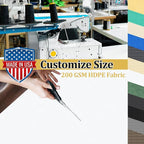 Shade&Beyond Customized Size 90% Sun Shade Cloth with Grommets, 6' X 14' Pergola Shade Cover Canopy, Mesh Tarp Sun Screens for Patio, Outdoor, Garden, Backyard GN01, White