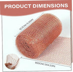 Copper Mesh 5 Inch x 29.5 Ft Copper Mesh for Slugs Rustproof Wire for Slugs Wire Repellent Roll Pet Friendly Plant Protector for Rodent, Bat & Snail..