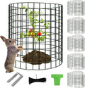 15Pcs Plant Protector from Animals: 5 Pack Metal Mesh Plant Cages to Keep Animals Out - Garden Protection Bunny Barricades from Chicken Squirrels Rabbits for Flowers Vegetables