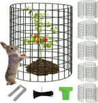 15Pcs Plant Protector from Animals: 5 Pack Metal Mesh Plant Cages to Keep Animals Out - Garden Protection Bunny Barricades from Chicken Squirrels Rabbits for Flowers Vegetables