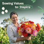 SVI 550 Mix Cactus Zinnia Seeds for 2026 (Zinnia elegans) – Giant Zinnias Super Seed Mix, Giant Flowers Seed Packets Bulk – Cut Flower Seeds to Plant Outside & Indoor Garden Flowers Bed, Containers