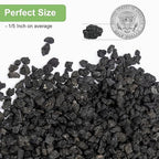 Pulovin 2.5lbs Lava Rocks for Plants, 1/5 Inch Black Gravel for Succulent, Cactus, Bonsai Tree, Pure Volcanic Rocks, Top-Dressing, Good Drainage