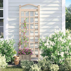 Dura-Trel PVC Garden Trellis for Climbing Vine Plants, Cambridge, Mocha, 28" x 76"