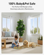 Fiddle Leaf Fig Tree 6ft Tall Artificial Tree in Plastic Pot Fake Ficus Lyrata Plants with 184 Decorative Fiddle Leaves Faux Fig Trees for Home Office Living Room Decor Indoor Outdoor