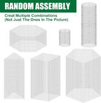 30Pcs Garden Plant Protector Cage 12''x12'', 10 Set Metal Wire Protectors for Plants, Protection Cages with Stakes Nylon Ties, Animals Barrier to Keep Chicken Rabbit Away from Plants Flower Vegetables