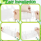 33 Pcs 60 ml Large Floral Water Tubes with 3 Rack Holder Set Transparent Single Flower Stem Water Tubes for Milkweed Cuttings Flower Arrangements